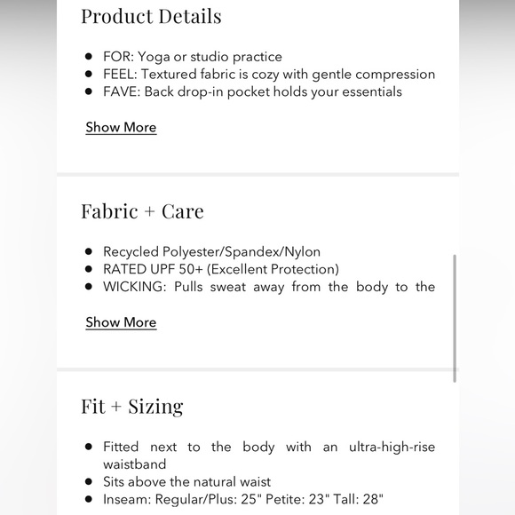 Worn once! - ATHLETA Elation High-Rise 7/8 Textured Tight - Picture 9 of 9